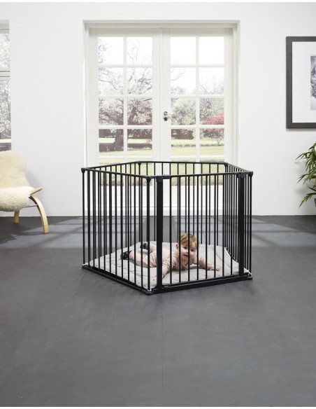 Baby Dan - Kojec Park A Kid, czarny Bramki zabezpieczające