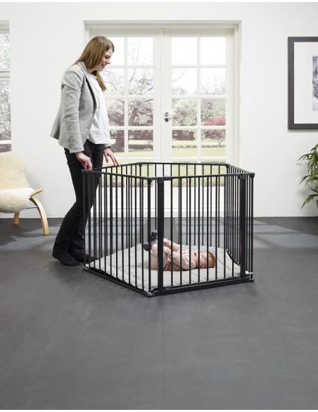 Baby Dan - Kojec Park A Kid, czarny Bramki zabezpieczające