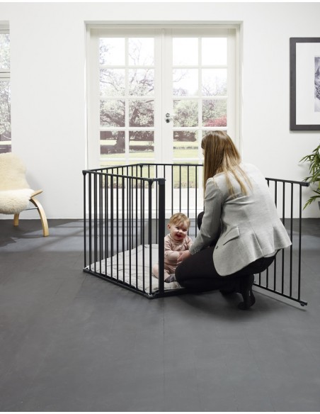 Baby Dan - Kojec Park A Kid, czarny Bramki zabezpieczające