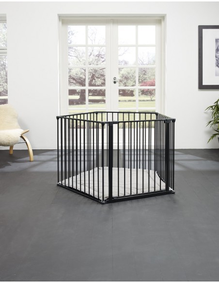Baby Dan - Kojec Park A Kid, czarny Bramki zabezpieczające