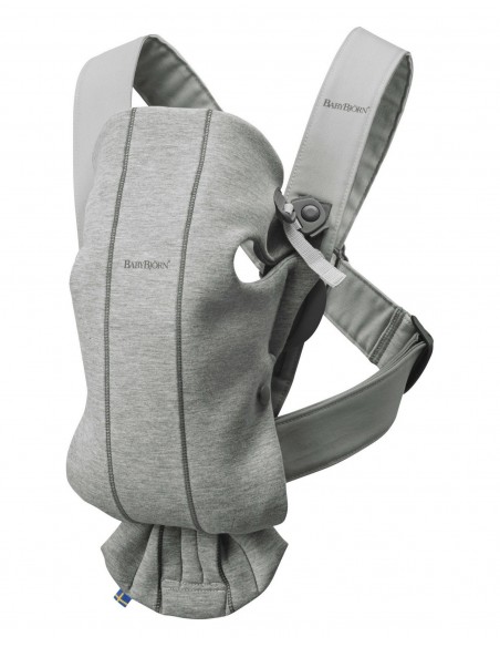 BABYBJORN MINI 3D Jersey - nosidełko, Jasny szary Nosidełka