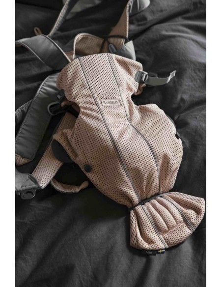 BABYBJORN MINI 3D Mesh - nosidełko, Perłowy Różowy Nosidełka