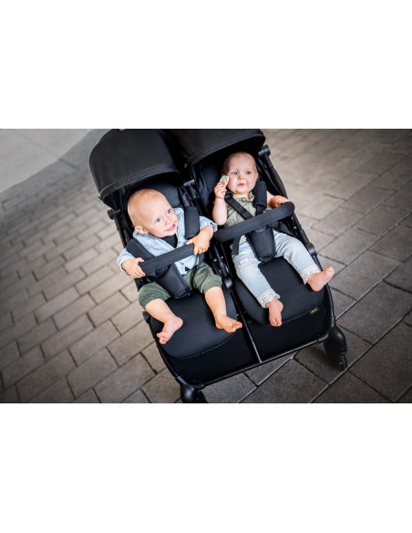 hauck wózek bliźniaczy Swift X Duo Black Wózki bliźniacze