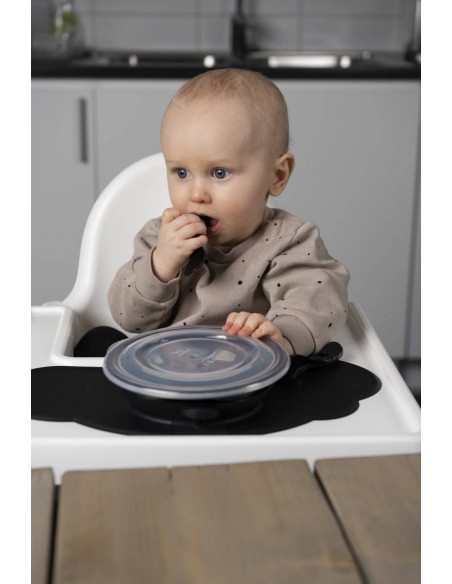 Herobility - talerzyk Eco Baby Plate - czarny Naczynia i sztućce