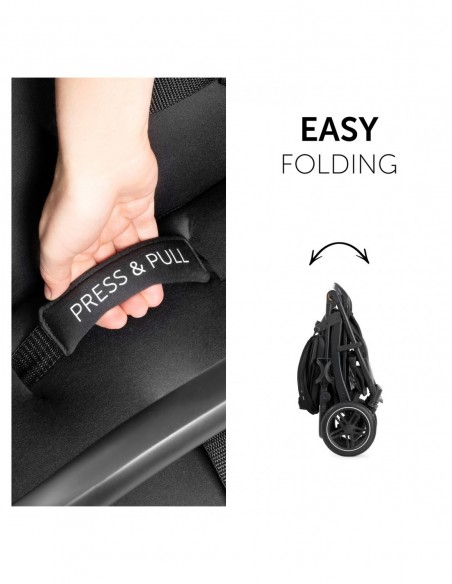 hauck wózek Rapid 4D - Black Wózki spacerowe