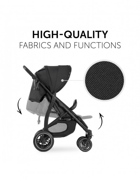 hauck wózek Rapid 4D - Black Wózki spacerowe