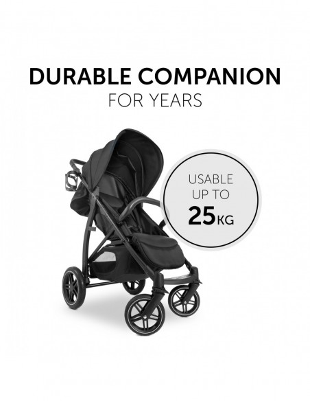 hauck wózek Rapid 4D - Black Wózki spacerowe