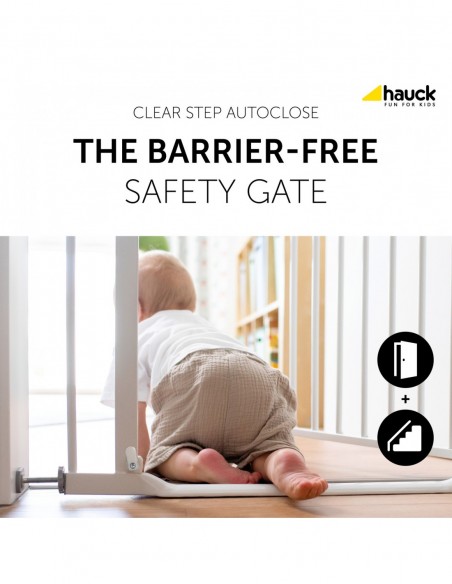 hauck bramka zabezpieczająca Clear Step Autoclose - White Bramki zabezpieczające