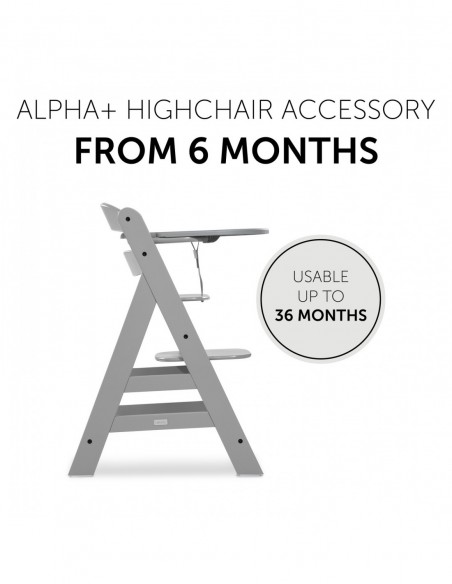 hauck tacka Alpha Click Tray - Grey Krzesełka do karmienia