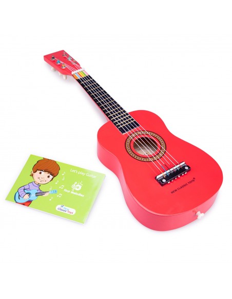 New Classic Toys Gitara czerwona Muzyczne