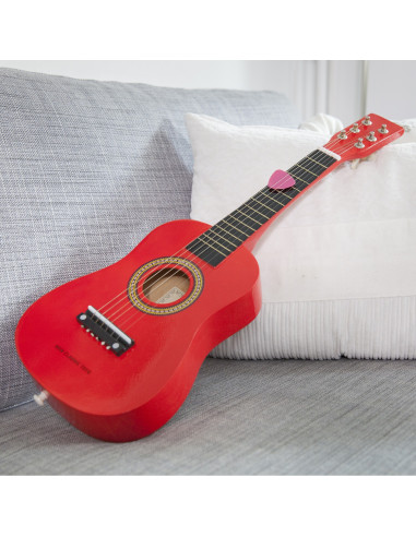 New Classic Toys Gitara czerwona Muzyczne