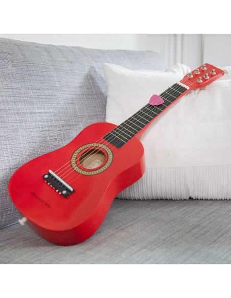 New Classic Toys Gitara czerwona Muzyczne