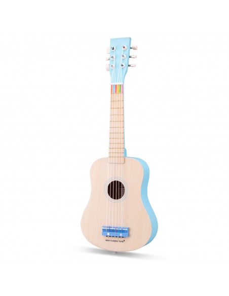New Classic Toys Gitara de Luxe naturalna/niebieska Muzyczne