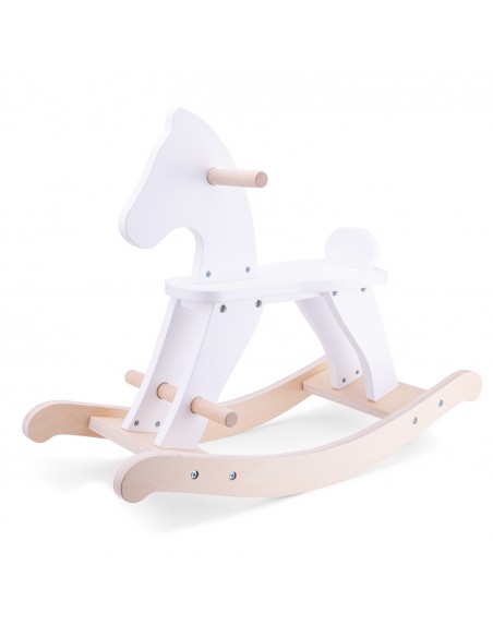 New Classic Toys Koń na biegunach - biały Konie na biegunach