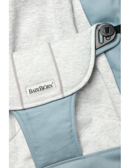 BABYBJORN - poszycie do leżaczka Balance Soft, Blue/Grey, Cotton/Jersey Leżaczki