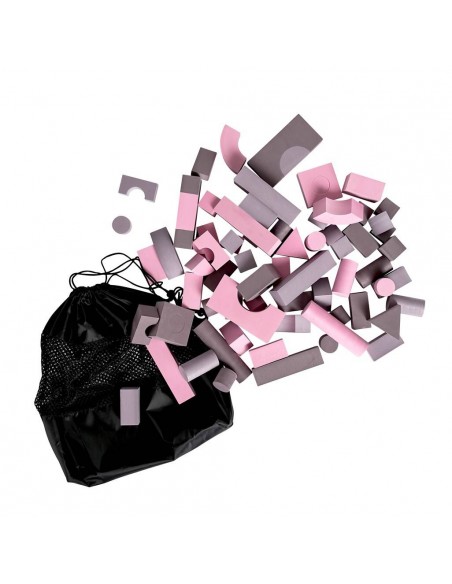 Baby Dan - Soft Blocks - piankowe klocki - różowy/fioletowy Bramki zabezpieczające