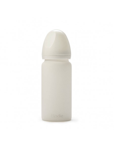 Elodie Details - szklana butelka do karmienia - Vanilla White Naczynia i sztućce