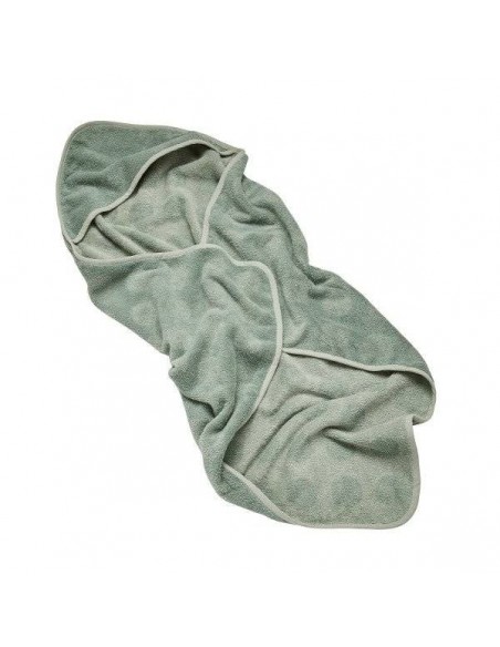 LEANDER - ręcznik z kapturem, zielony Ręczniki i okrycia