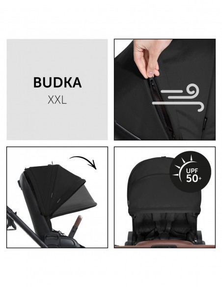 hauck wózek Walk N Care - Black Wózki spacerowe