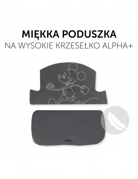hauck wkładka Alpha\nSelect - Mickey Mouse - Anthracite Krzesełka do karmienia