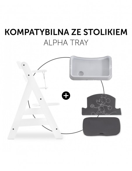 hauck wkładka Alpha\nSelect - Mickey Mouse - Anthracite Krzesełka do karmienia