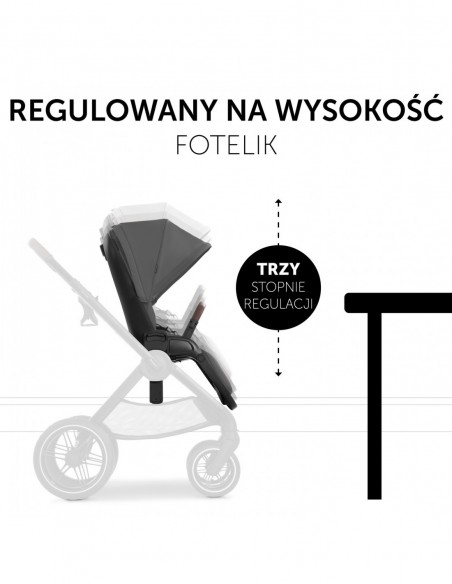 hauck wózek Walk N Care - Dark Grey Wózki spacerowe