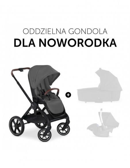 hauck wózek Walk N Care - Dark Grey Wózki spacerowe