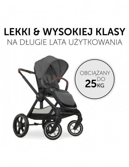 hauck wózek Walk N Care - Dark Grey Wózki spacerowe