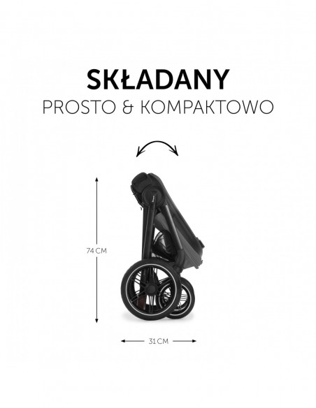 hauck wózek Walk N Care - Dark Grey Wózki spacerowe