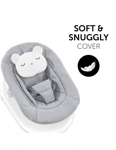 hauck leżaczek 2w1 Alpha - Pastel Bear - Light Grey Krzesełka do karmienia