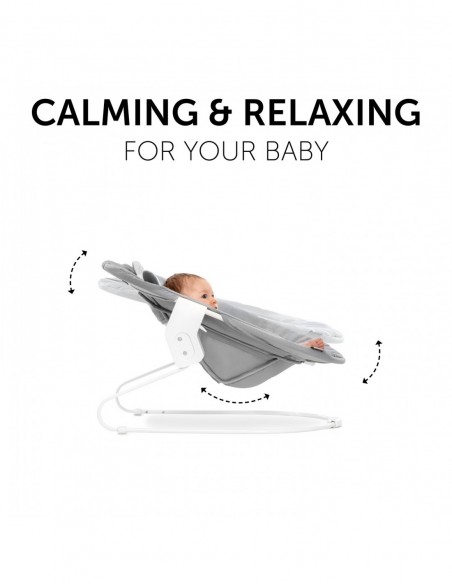 hauck leżaczek 2w1 Alpha - Pastel Bear - Light Grey Krzesełka do karmienia