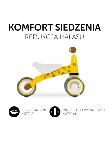 hauck rowerek 1st Ride Three - Giraffe - Yellow Rowerki biegowe, jeździki