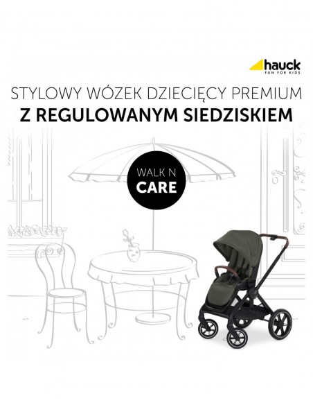 hauck wózek Walk N Care - Dark Olive Wózki spacerowe