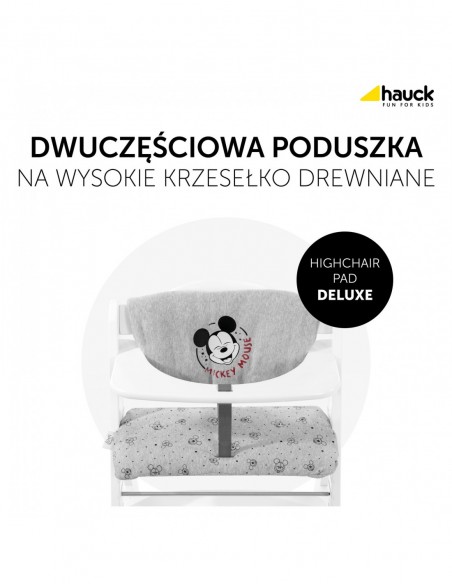 hauck wkładka Alpha \nDeluxe - Mickey Mouse - Grey Krzesełka do karmienia
