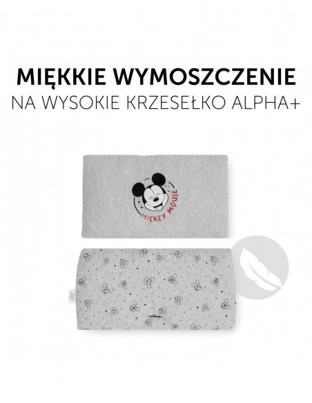 hauck wkładka Alpha \nDeluxe - Mickey Mouse - Grey Krzesełka do karmienia