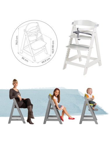 roba krzesełko Sit Up Click & Fun białe Krzesełka do karmienia