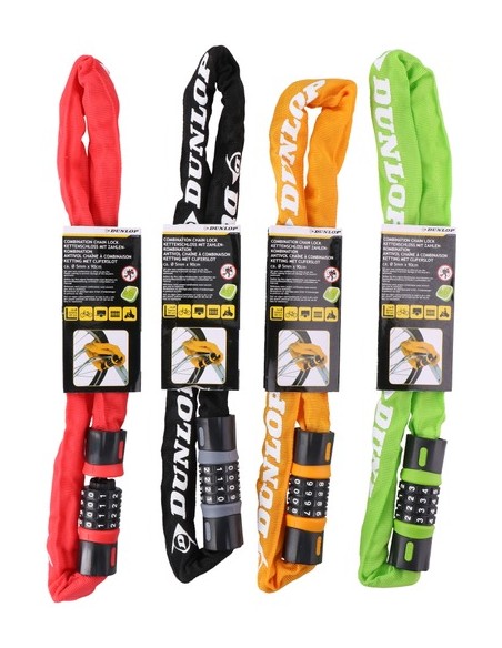 Dunlop zapięcie rowerowe na szyfr\n 90 cm Akcesoria rowerowe