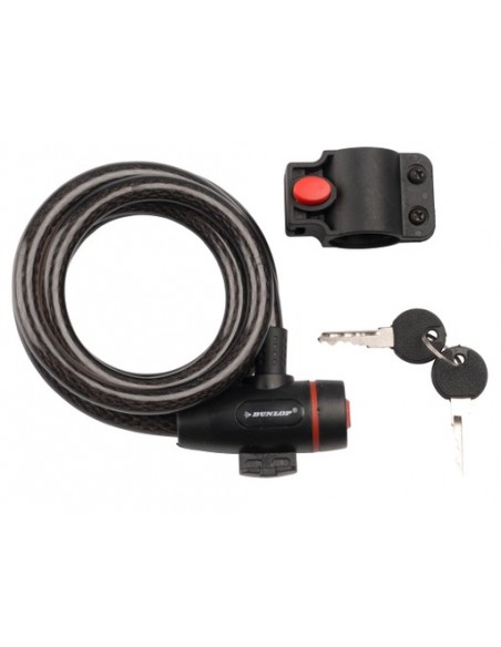 Dunlop zapięcie rowerowe spiralne 180 cm Akcesoria rowerowe