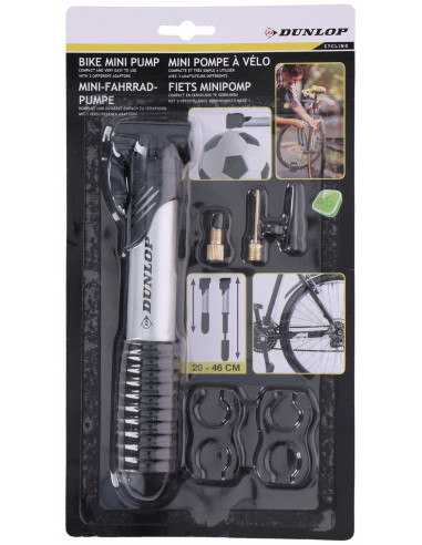 Dunlop aluminiowa mini pompka rowerowa Akcesoria rowerowe