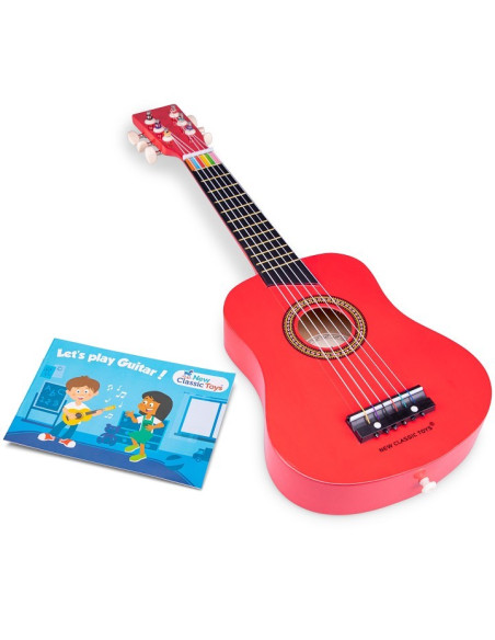 New Classic Toys Gitara de Luxe czerwona Muzyczne