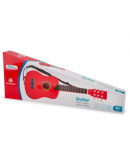 New Classic Toys Gitara de Luxe czerwona Muzyczne