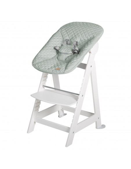 roba krzesełko z leżaczkiem 2w1 Born Up białe/mroźna zieleń Krzesełka do karmienia