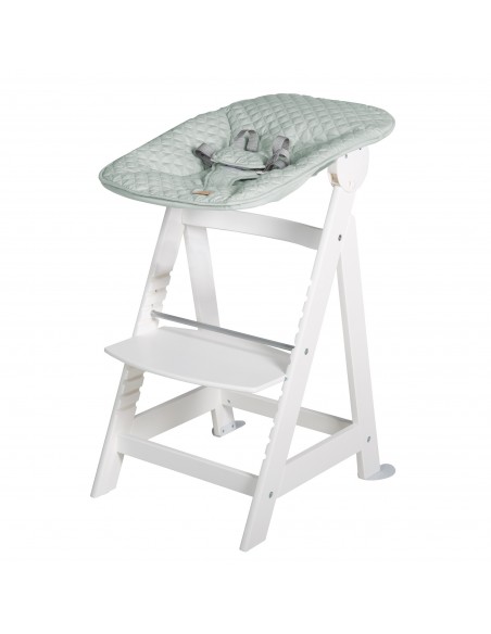 roba krzesełko z leżaczkiem 2w1 Born Up białe/mroźna zieleń Krzesełka do karmienia