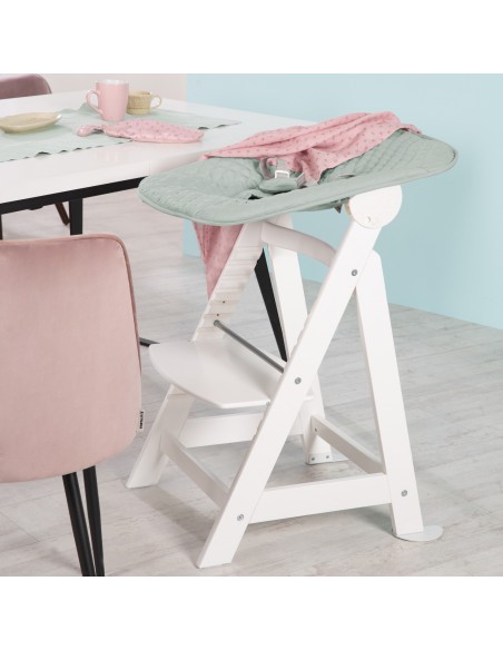 roba krzesełko z leżaczkiem 2w1 Born Up białe/mroźna zieleń Krzesełka do karmienia