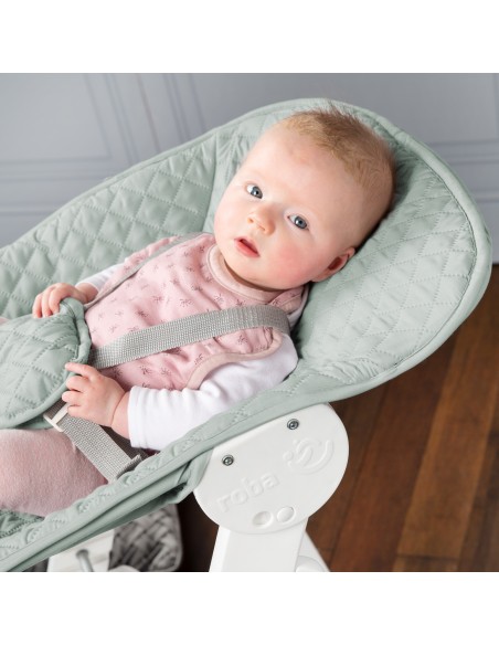 roba krzesełko z leżaczkiem 2w1 Born Up białe/mroźna zieleń Krzesełka do karmienia