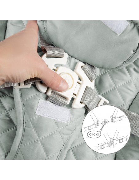 roba krzesełko z leżaczkiem 2w1 Born Up białe/mroźna zieleń Krzesełka do karmienia