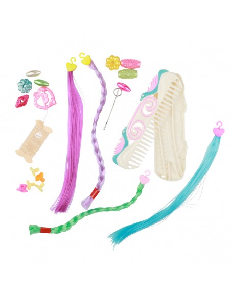 Toi-Toys Zestaw do dekorowania włosów – koraliki + przedłużki + grzebień Strona główna