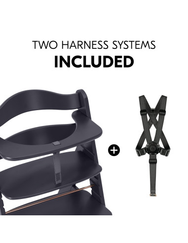 Hauck krzesełko Alpha+ Dark grey Krzesełka do karmienia