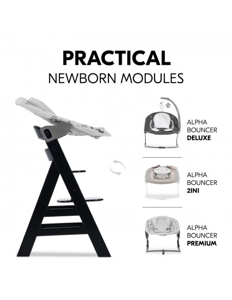 Hauck krzesełko Alpha+ Black Krzesełka do karmienia