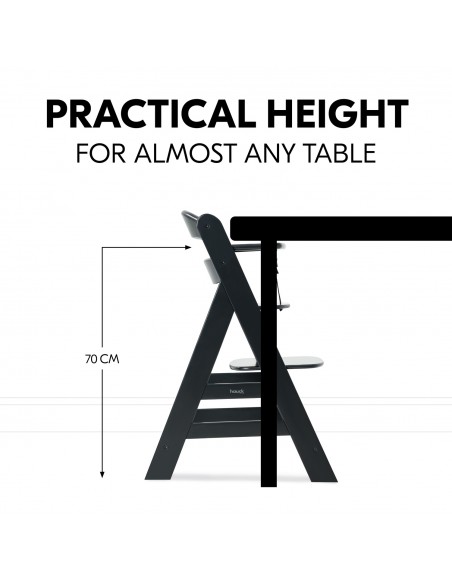 Hauck krzesełko Alpha+ Black Krzesełka do karmienia